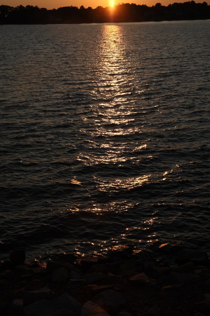 sunset on Lake Murray